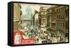 Views of Capitals: Fleet Street, London, C1900-null-Framed Stretched Canvas