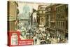 Views of Capitals: Fleet Street, London, C1900-null-Stretched Canvas