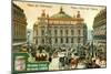 Views of Capitals: Place De L'Opera, Paris, C1900-null-Mounted Giclee Print