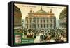 Views of Capitals: Place De L'Opera, Paris, C1900-null-Framed Stretched Canvas