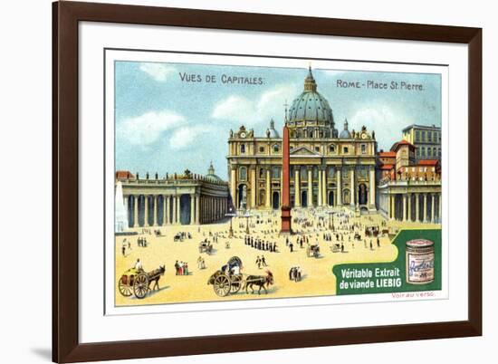 Views of Capitals: St Peter's Square, Rome, C1900-null-Framed Giclee Print