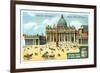Views of Capitals: St Peter's Square, Rome, C1900-null-Framed Giclee Print