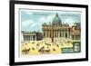 Views of Capitals: St Peter's Square, Rome, C1900-null-Framed Giclee Print