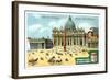 Views of Capitals: St Peter's Square, Rome, C1900-null-Framed Giclee Print