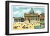 Views of Capitals: St Peter's Square, Rome, C1900-null-Framed Giclee Print