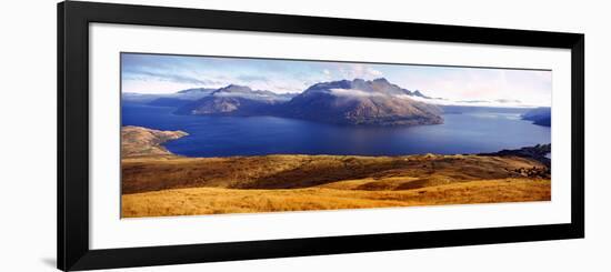 Views of Cecil and Walter Peaks from Deer Park Heights, Lake Wakatipu, South Island, New Zealand-null-Framed Photographic Print