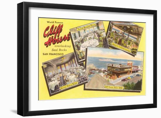 Views of Cliff House, San Francisco, California-null-Framed Art Print