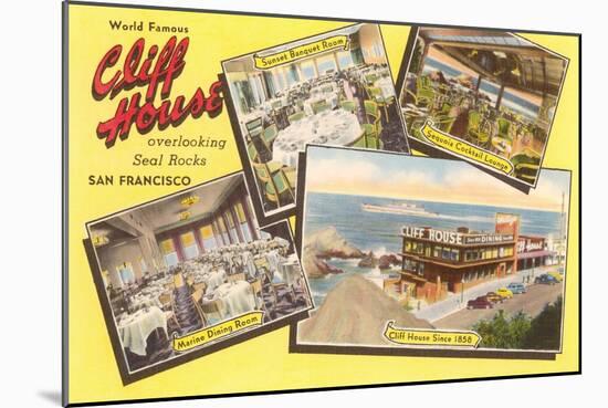 Views of Cliff House, San Francisco, California-null-Mounted Art Print