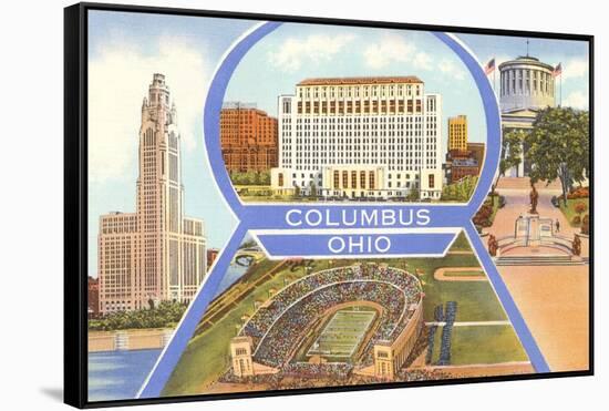 Views of Columbus, Ohio-null-Framed Stretched Canvas