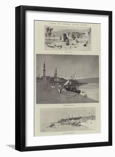 Views of Girgeh, Upper Egypt-Charles Auguste Loye-Framed Giclee Print