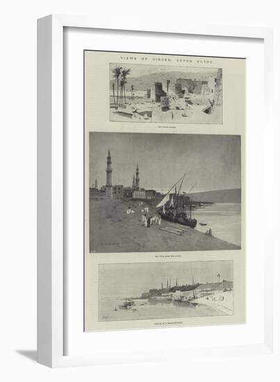 Views of Girgeh, Upper Egypt-Charles Auguste Loye-Framed Giclee Print