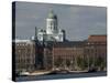 Views of Helsinki from Harbor with Lutheran Cathedral in Background, Helsinki, Finland-Nancy & Steve Ross-Stretched Canvas