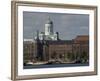 Views of Helsinki from Harbor with Lutheran Cathedral in Background, Helsinki, Finland-Nancy & Steve Ross-Framed Photographic Print