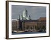 Views of Helsinki from Harbor with Lutheran Cathedral in Background, Helsinki, Finland-Nancy & Steve Ross-Framed Photographic Print