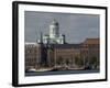 Views of Helsinki from Harbor with Lutheran Cathedral in Background, Helsinki, Finland-Nancy & Steve Ross-Framed Photographic Print