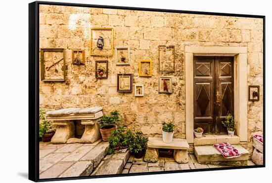 Views of Korcula Island, Croatia, Europe-Laura Grier-Framed Stretched Canvas