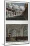 Views of Lincoln's Inn Hall and Chapel, and the Interior of Lincoln's Inn Chapel, London, 1811-Pals-Mounted Giclee Print