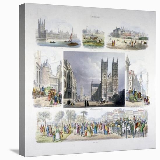 Views of London, C1845-null-Stretched Canvas