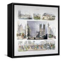 Views of London, C1845-null-Framed Stretched Canvas