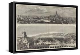 Views of Milan and Genoa-Samuel Read-Framed Stretched Canvas