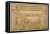 Views of Reception Rooms in Japan - Entertainments on the Day of the Rat in the Modern Style-Utagawa Toyoharu-Framed Stretched Canvas