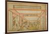 Views of Reception Rooms in Japan - Entertainments on the Day of the Rat in the Modern Style-Utagawa Toyoharu-Framed Giclee Print