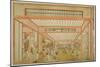 Views of Reception Rooms in Japan - Entertainments on the Day of the Rat in the Modern Style-Utagawa Toyoharu-Mounted Giclee Print