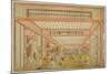 Views of Reception Rooms in Japan - Entertainments on the Day of the Rat in the Modern Style-Utagawa Toyoharu-Mounted Giclee Print