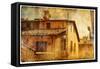Views of Siena in Vintage Style-Timofeeva Maria-Framed Stretched Canvas