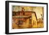 Views of Siena in Vintage Style-Timofeeva Maria-Framed Photographic Print