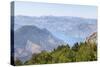 Views of the Bay of Kotor, Just Outside of Lovcen Nation Park, Njegusi, Montenegro, Europe-Charlie Harding-Stretched Canvas