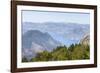 Views of the Bay of Kotor, Just Outside of Lovcen Nation Park, Njegusi, Montenegro, Europe-Charlie Harding-Framed Photographic Print