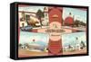 Views of the Brown Derby Restaurant, Retro-null-Framed Stretched Canvas