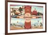 Views of the Brown Derby Restaurant, Retro-null-Framed Art Print