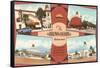 Views of the Brown Derby Restaurant, Retro-null-Framed Stretched Canvas