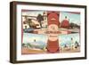 Views of the Brown Derby Restaurant, Retro-null-Framed Art Print