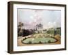 Views of the Chateau de Mousseaux and its Gardens-Jean François Hue-Framed Giclee Print