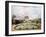 Views of the Chateau de Mousseaux and its Gardens-Jean François Hue-Framed Giclee Print