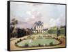 Views of the Chateau de Mousseaux and its Gardens-Jean François Hue-Framed Stretched Canvas