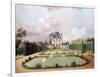 Views of the Chateau de Mousseaux and its Gardens-Jean François Hue-Framed Giclee Print