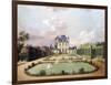 Views of the Chateau de Mousseaux and its Gardens-Jean François Hue-Framed Giclee Print