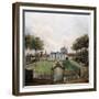 Views of the Chateau de Mousseaux and its Gardens-Jean François Hue-Framed Giclee Print