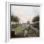 Views of the Chateau de Mousseaux and its Gardens-Jean François Hue-Framed Giclee Print