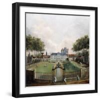 Views of the Chateau de Mousseaux and its Gardens-Jean François Hue-Framed Giclee Print