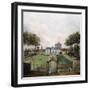 Views of the Chateau de Mousseaux and its Gardens-Jean François Hue-Framed Giclee Print