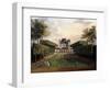 Views of the Chateau De Mousseaux and its Gardens-Jean-Francois Hue-Framed Premium Giclee Print