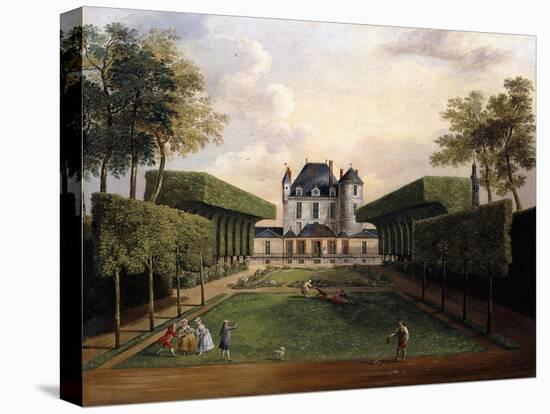 Views of the Chateau De Mousseaux and its Gardens-Jean-Francois Hue-Stretched Canvas