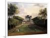 Views of the Chateau De Mousseaux and its Gardens-Jean-Francois Hue-Framed Giclee Print