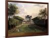 Views of the Chateau De Mousseaux and its Gardens-Jean-Francois Hue-Framed Giclee Print