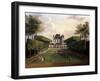 Views of the Chateau De Mousseaux and its Gardens-Jean-Francois Hue-Framed Giclee Print